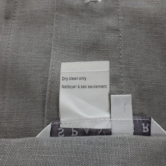 Spanner Taupe Button Down Linen Top - Picture 11 of 13